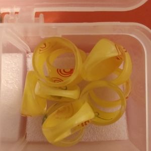Yellow Acrylic Rings